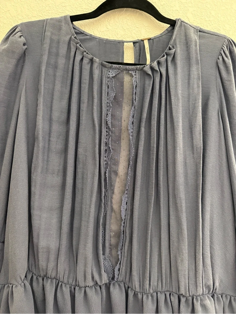 Free People Soul Serene Top in blue size XS